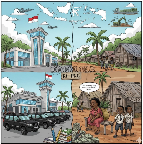 Ironi di Garis Batas RI-PNG