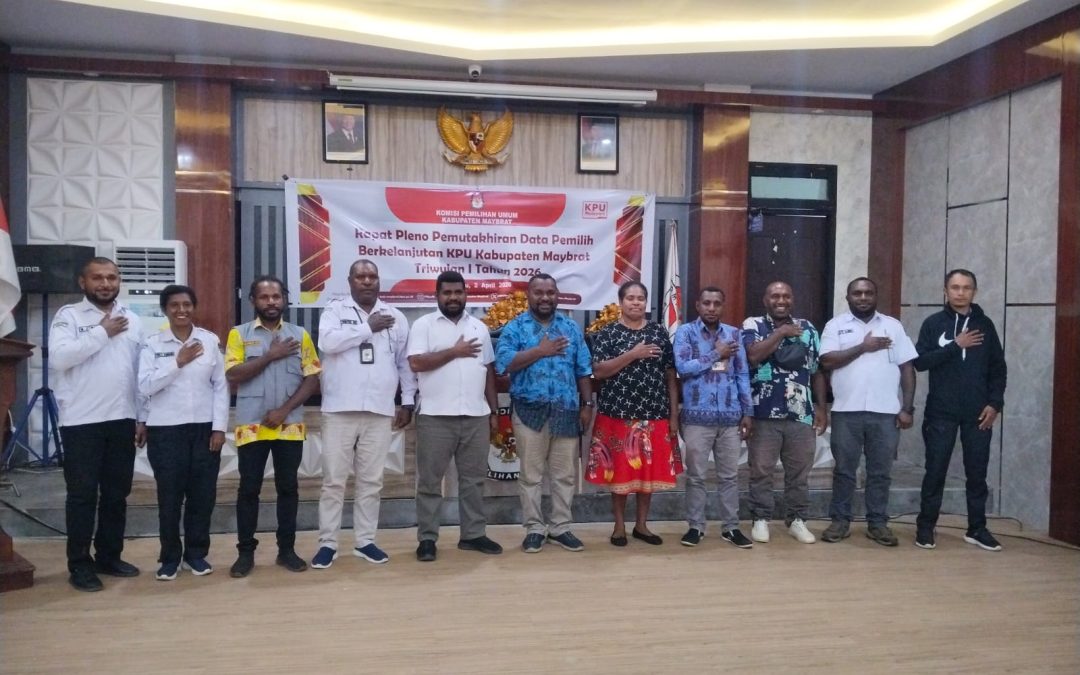 KPU Maybrat Gelar Rapat Pleno Pemutakhiran Data Pemilih Berkelanjutan Triwulan I Tahun 2026